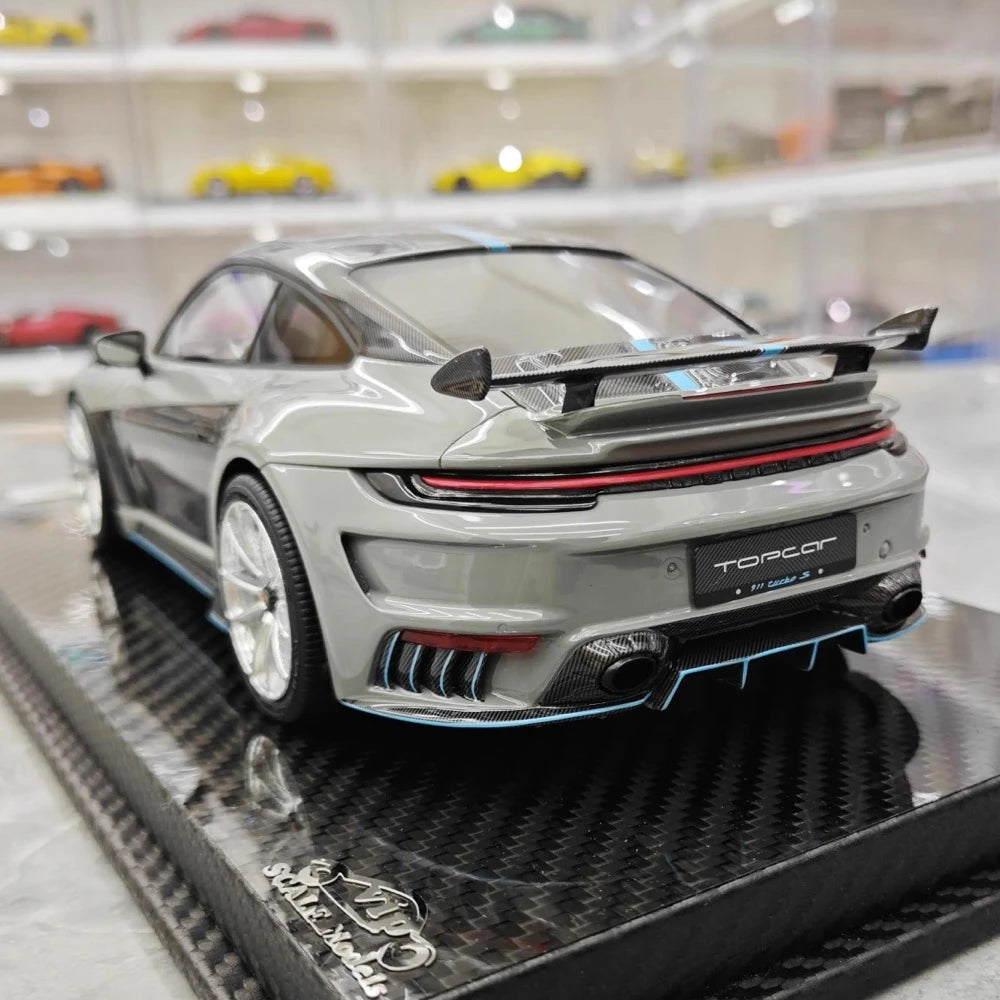 [VIP] 1:18 Porsche 2022 992 Stinger GTR grigio modellino di auto resina