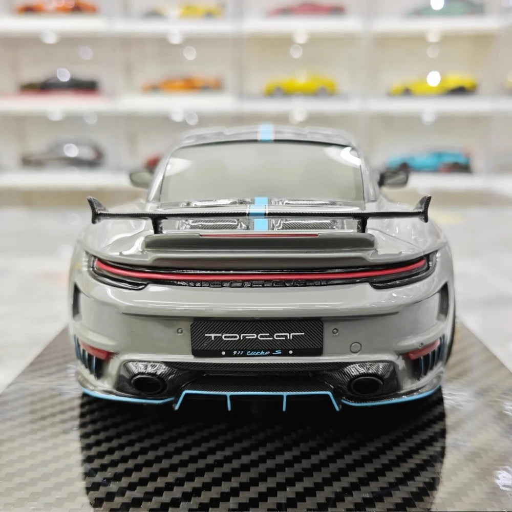 [VIP] 1:18 Porsche 2022 992 Stinger GTR grigio modellino di auto resina