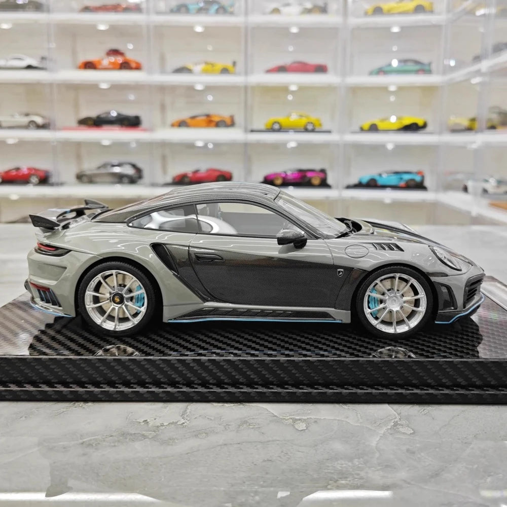 [VIP] 1:18 Porsche 2022 992 Stinger GTR grigio modellino di auto resina