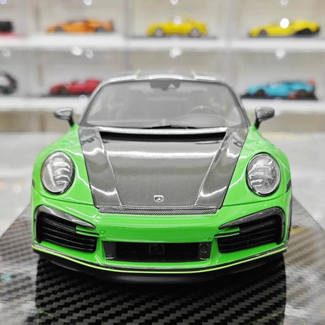 [VIP] 1:18 Porsche 2022 992 Stinger GTR Green Model Car Resin