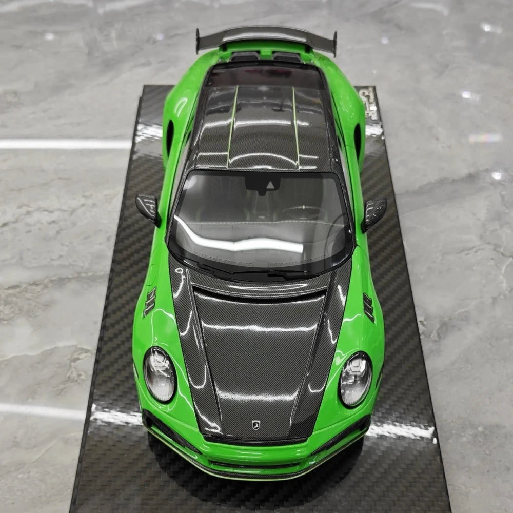 [VIP] 1:18 Porsche 2022 992 Stinger GTR Green Model Car Resin