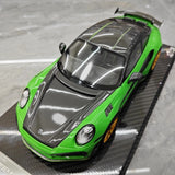 [VIP] 1:18 Porsche 2022 992 Stinger GTR groen modelauto Hars