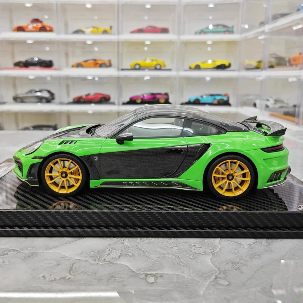 [VIP] 1:18 Porsche 2022 992 Stinger GTR Green Model Car Resin