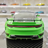 [VIP] 1:18 Porsche 2022 992 Stinger GTR groen modelauto Hars