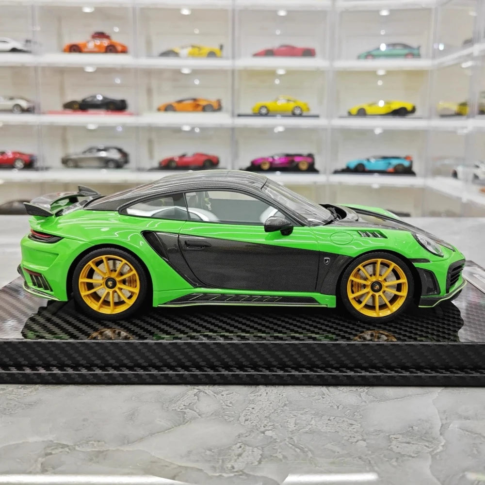 [VIP] 1:18 Porsche 2022 992 Stinger GTR Green Model Car Resin