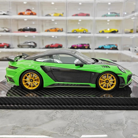 [VIP] 1:18 Porsche 2022 992 Stinger GTR Green Model Car Resin