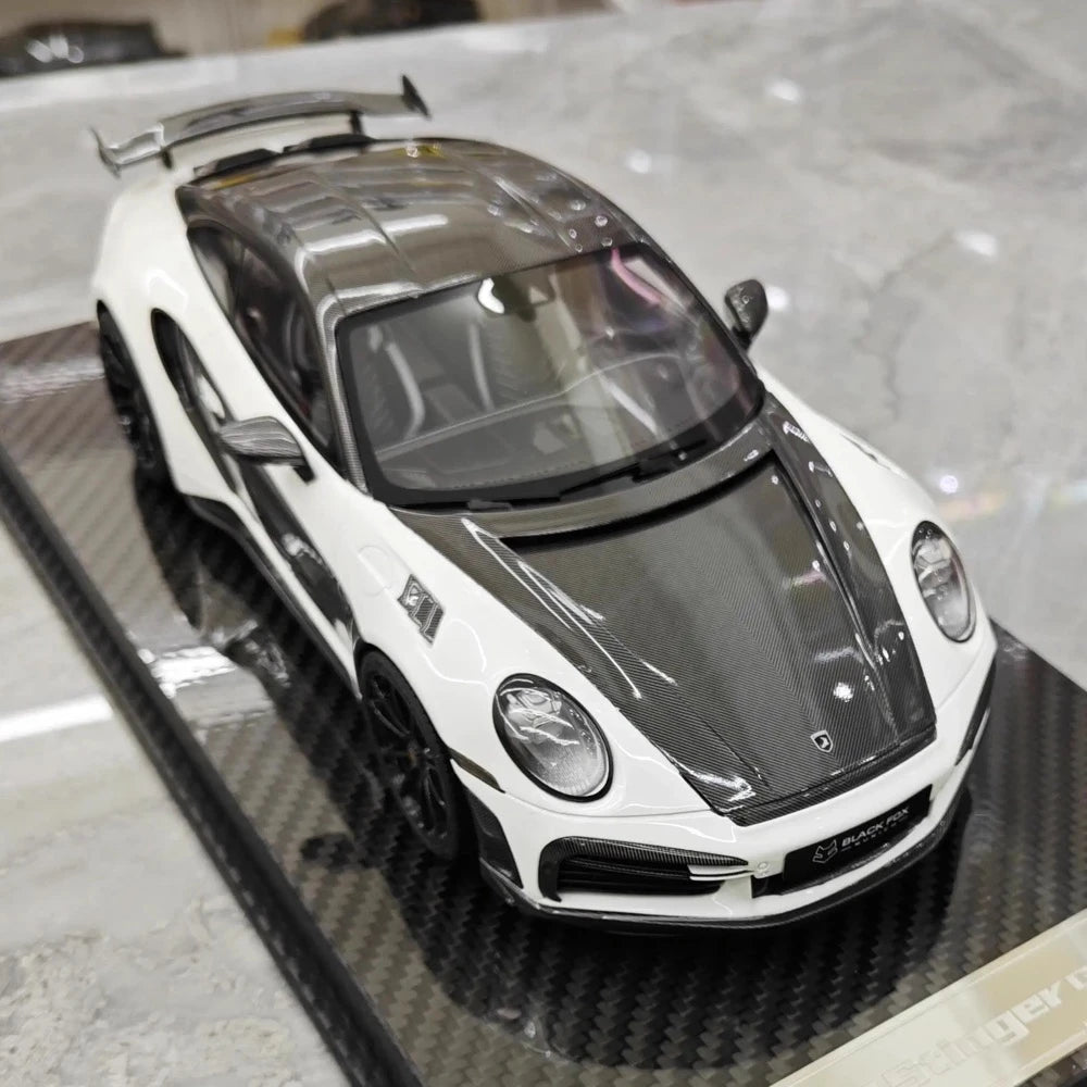 [VIP] 1:18 Porsche 2022 992 Stinger GTR valkoinen pienoismalli Hartsi