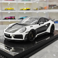 [VIP] 1:18 Porsche 2022 992 Stinger GTR White Model Car Resin