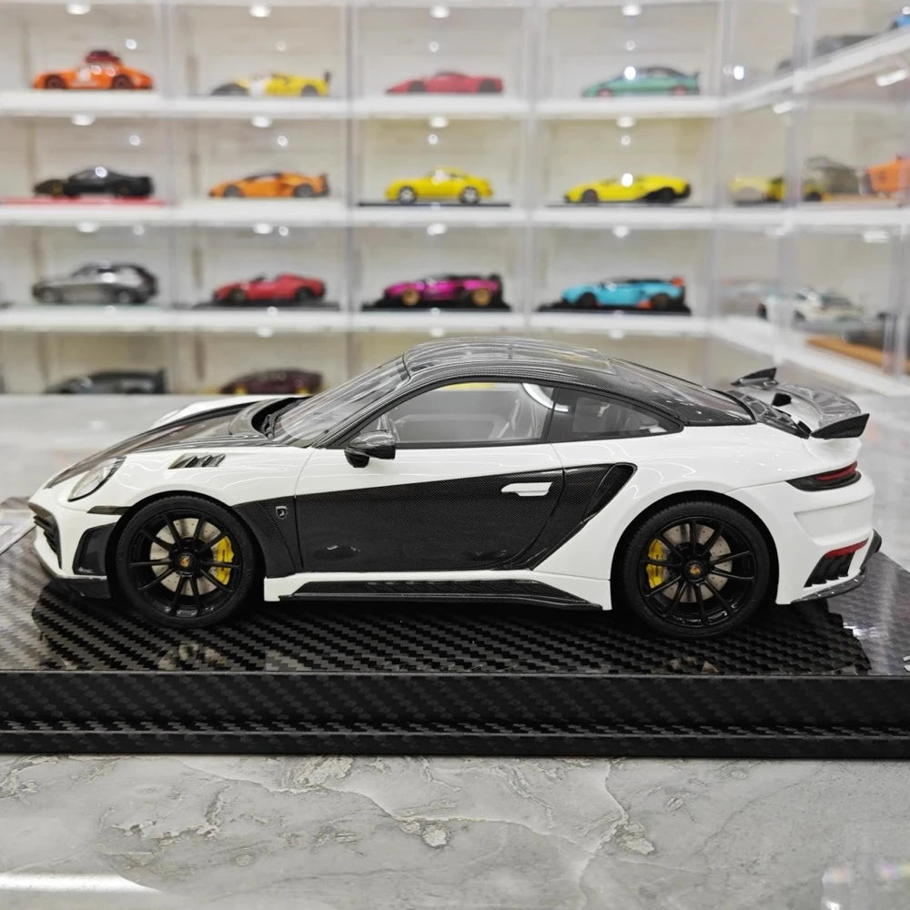 [VIP] 1:18 Porsche 2022 992 Stinger GTR valkoinen pienoismalli Hartsi
