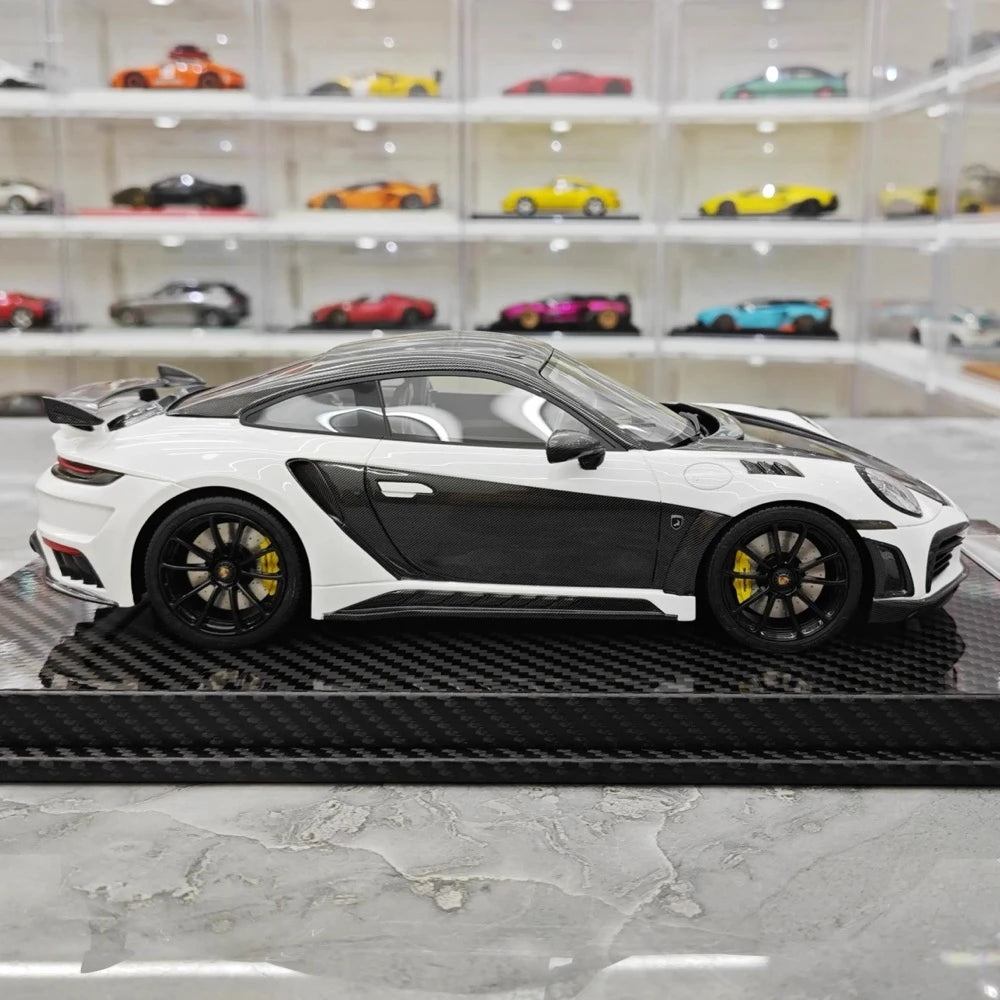 [VIP] 1:18 Porsche 2022 992 Stinger GTR valkoinen pienoismalli Hartsi
