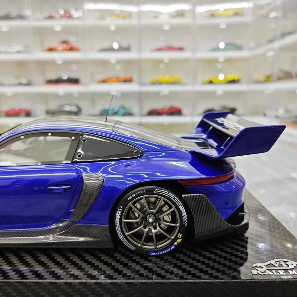 [VIP] 1:18 Porsche 2023 911 GT3R Rennsport Blue Model Car Resin