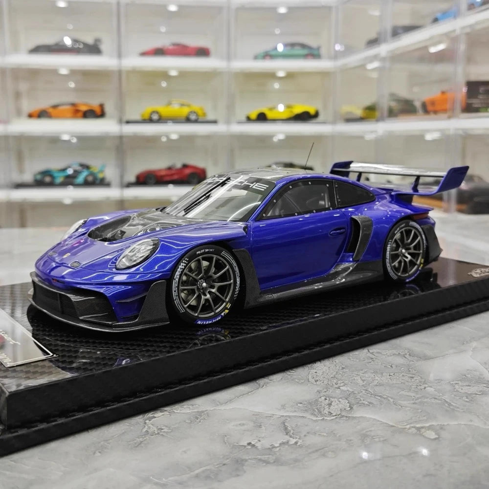 [VIP] 1:18 Porsche 2023 911 GT3R Rennsport Blue Model Car Resin