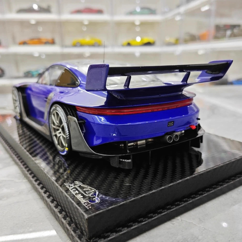 [VIP] 1:18 Porsche 2023 911 GT3R Rennsport Blue Model Car Resin