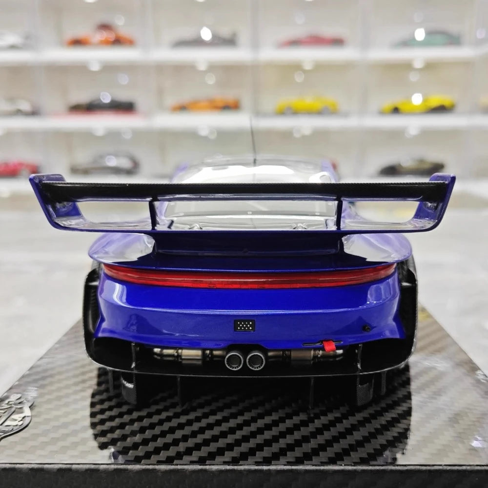 [VIP] 1:18 Porsche 2023 911 GT3R Rennsport Blue Model Car Resin