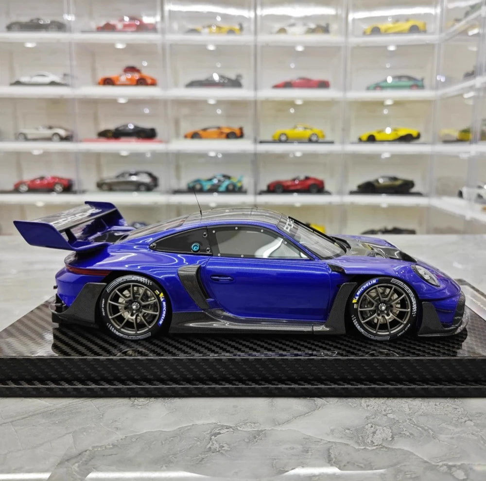 [VIP] 1:18 Porsche 2023 911 GT3R Rennsport Blue Model Car Resin