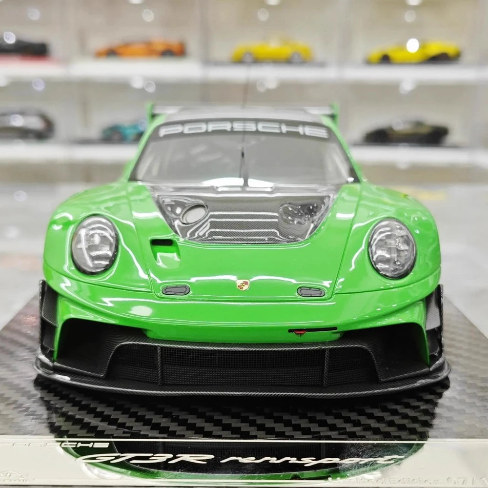 [VIP] 1:18 Porsche 2023 911 GT3R Rennsport Green Model Car Resin
