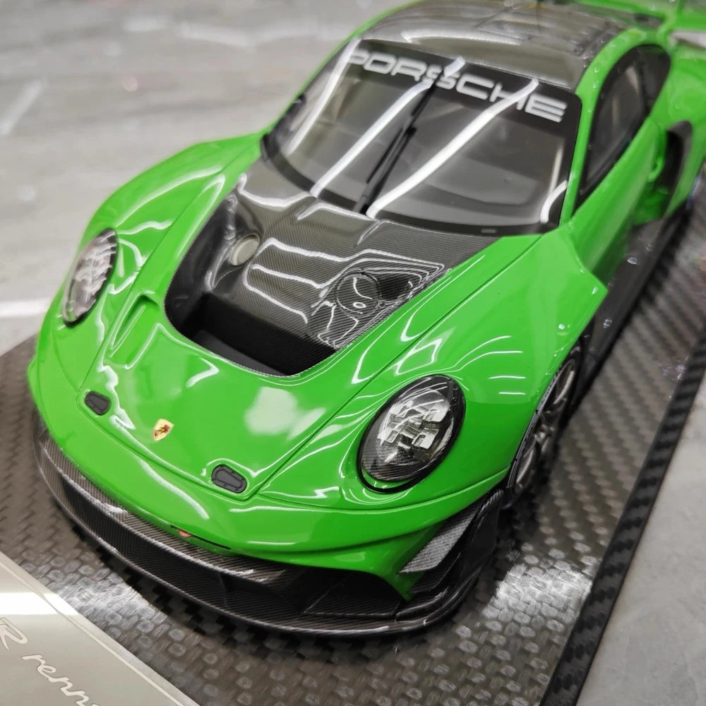 [VIP] 1:18 Porsche 2023 911 GT3R Rennsport Green Model Car Resin