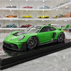 [VIP] 1:18 Porsche 2023 911 GT3R Rennsport Green Model Car Resin