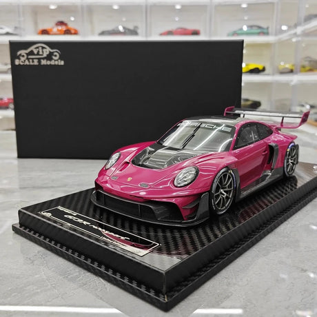 [VIP] 1:18 Porsche 2023 911 GT3R Rennsport Pink Model Car Resin