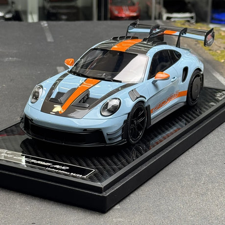 VIP Porsche 2023 911 992 GT3 RS Gulf 1:18 – Resina da collezione per modelli