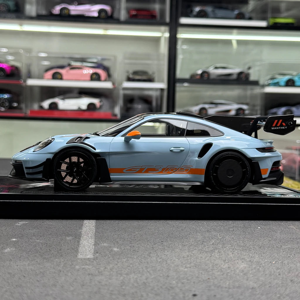 VIP Porsche 2023 911 992 GT3 RS Gulf 1:18 – keräilyhartsimallihartsi