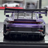 VIP Porsche 2023 911 992 GT3 RS Purple 1:18 – Keräilykelpoinen hartsimallihartsi
