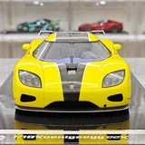 [VMB] 1:18 Koenigsegg 2006 CCX gul modellbil resin