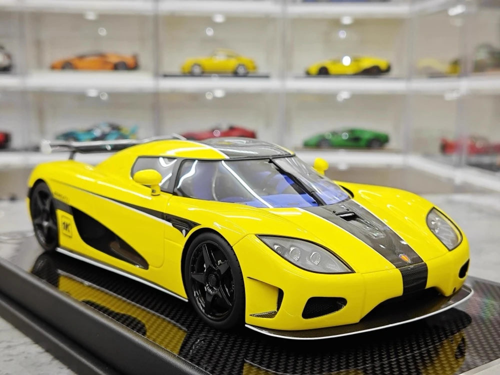 [VMB] 1:18 Koenigsegg 2006 CCX gul modellbil resin