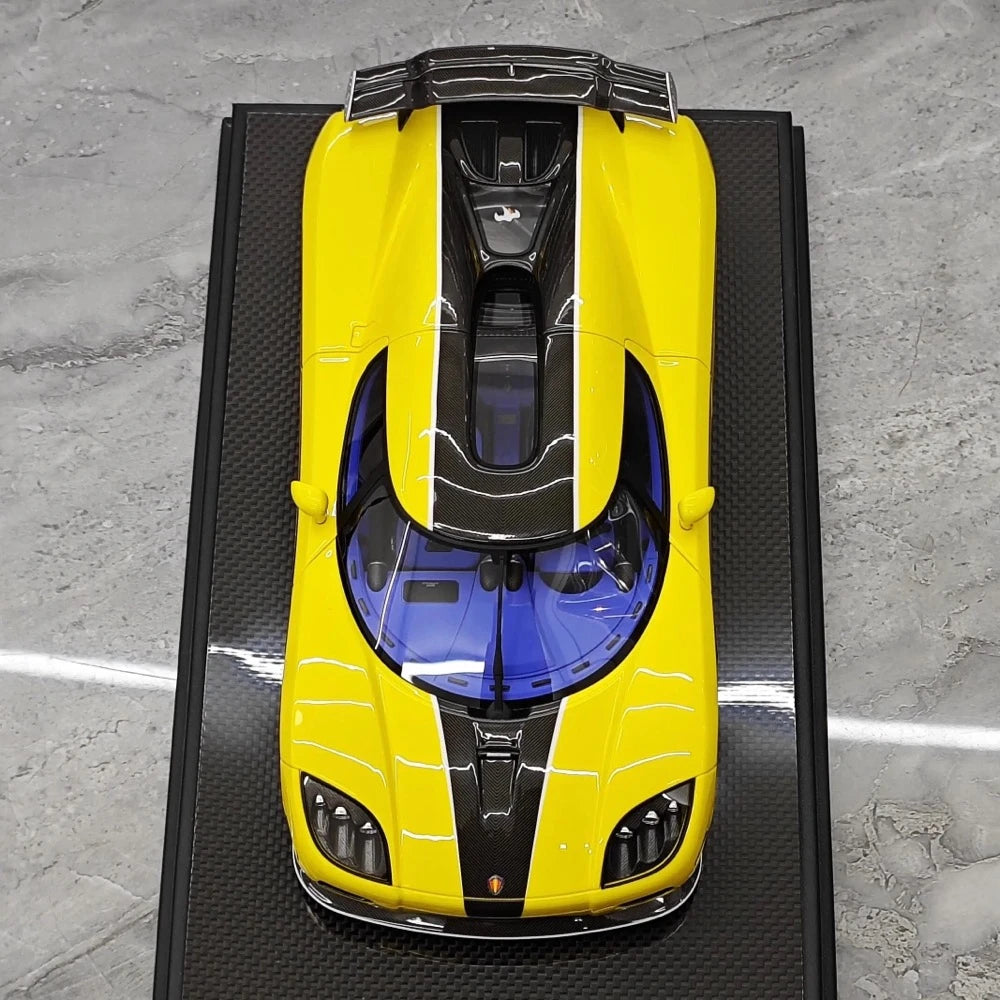 [VMB] 1:18 Koenigsegg 2006 CCX Yellow Model Car Resin