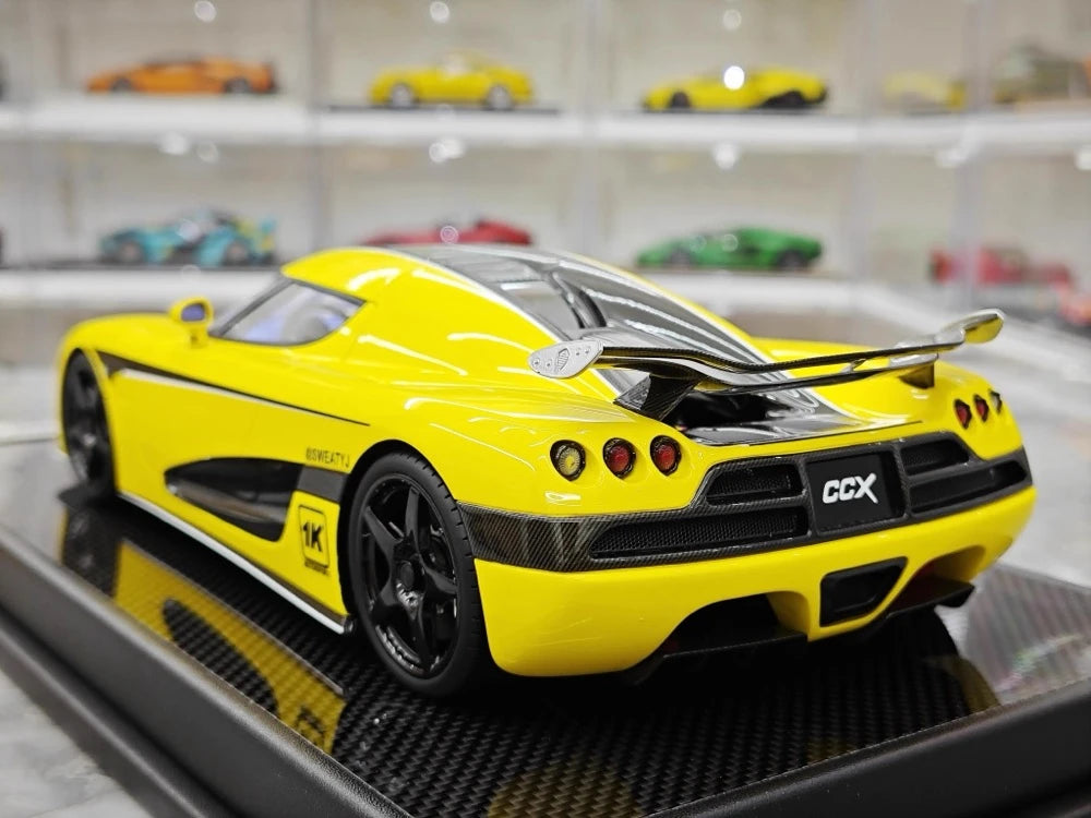[VMB] 1:18 Koenigsegg 2006 CCX Yellow Model Car Resin