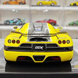 [VMB] 1:18 Koenigsegg 2006 CCX gul modellbil resin