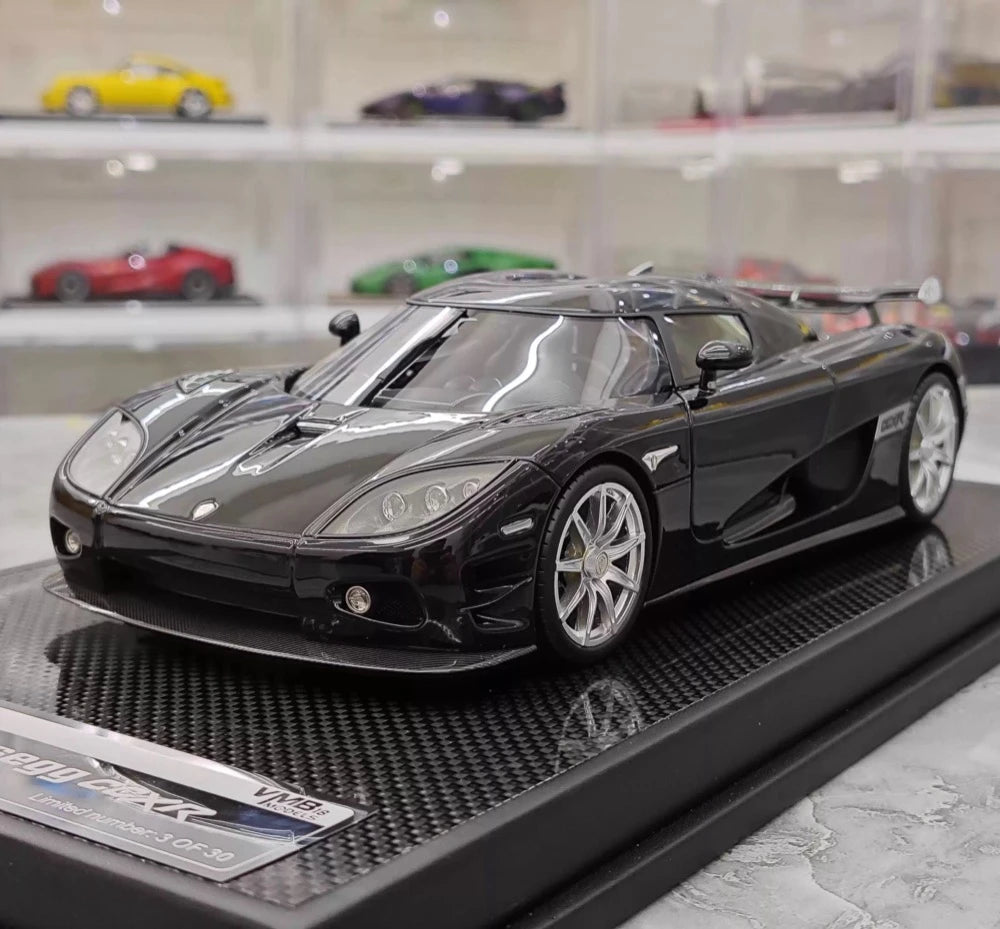 [VMB] 1:18 Koenigsegg 2008 CCXR zwart modelauto Hars