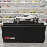 [VMB] 1:18 Koenigsegg 2008 CCXR argent voiture miniature Resin