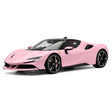 Fahrzeugkunst Ferrari 2019 SF90 Stradale Pink 1:18 – Sammelobjekt-Resin-Modellharz