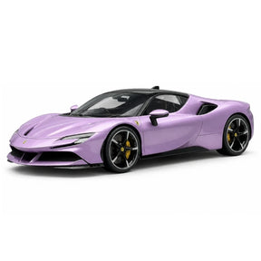 Art de véhicule Ferrari 2019 SF90 Stradale Purple 1:18 – Résine de modèle en résine à collectionner