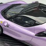 Art de véhicule Ferrari 2019 SF90 Stradale Purple 1:18 – Résine de modèle en résine à collectionner