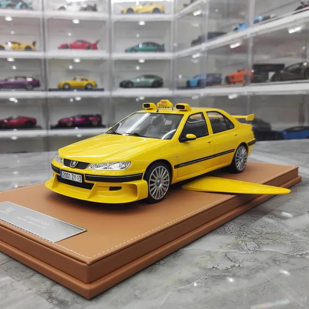 [Vehicle Art] 1-18 Peugeot 2001 406 Taxi jaune voiture miniature Resin