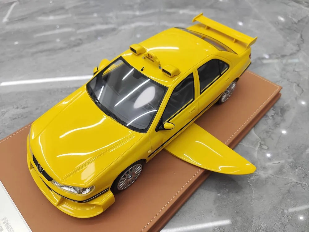 [Vehicle Art] 1-18 Peugeot 2001 406 Taxi jaune voiture miniature Resin