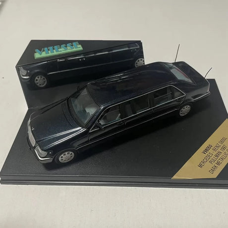 [Vitesse] 1:43 Mercedes-Benz 1997 S600 Pullman W140 Black Model Car Die-Cast