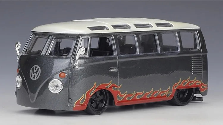 1:24 Volkswagen 1963 T1 Bus Modified Mod Die Cast Model Car