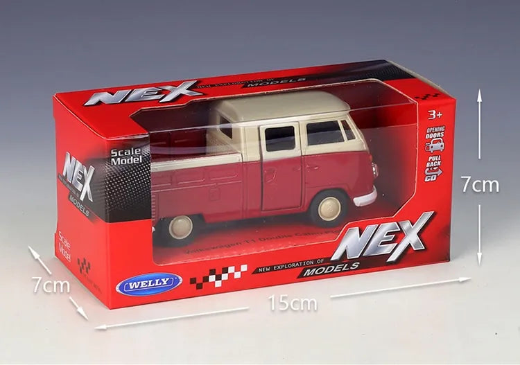 1:36 Volkswagen 1964 T1 Double Cabin Pick Up Die Cast Model Car