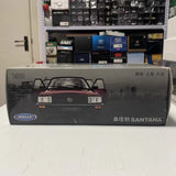 [Welly] 1:18 Volkswagen 1987 Santana B2 Black Model Car Die-Cast