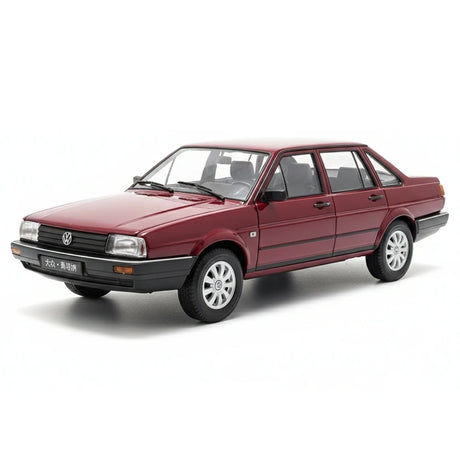 [Welly] 1:18 Volkswagen 1987 Santana B2 rouge voiture miniature Die-Cast