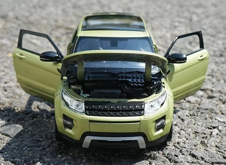 [Welly] 1:24 Land Rover 2011 Range Rover Evoque verde modellino di auto Die-Cast