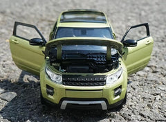 [Welly] 1:24 Land Rover 2011 Range Rover Evoque verde modellino di auto Die-Cast