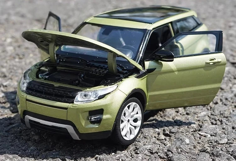 [Welly] 1:24 Land Rover 2011 Range Rover Evoque verde modellino di auto Die-Cast