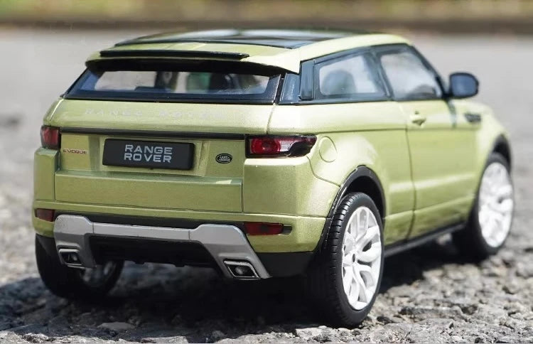 [Welly] 1:24 Land Rover 2011 Range Rover Evoque verde modellino di auto Die-Cast