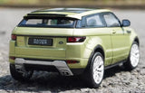 [Welly] 1:24 Land Rover 2011 Range Rover Evoque vihreä pienoismalli Die-Cast