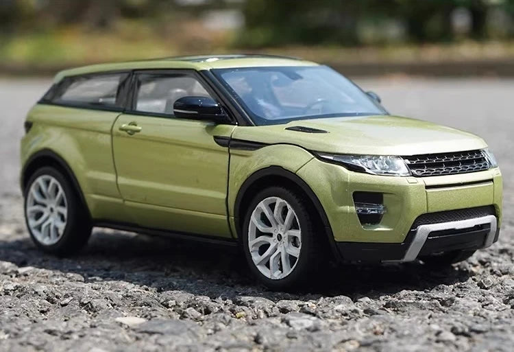 [Welly] 1:24 Land Rover 2011 Range Rover Evoque verde modellino di auto Die-Cast