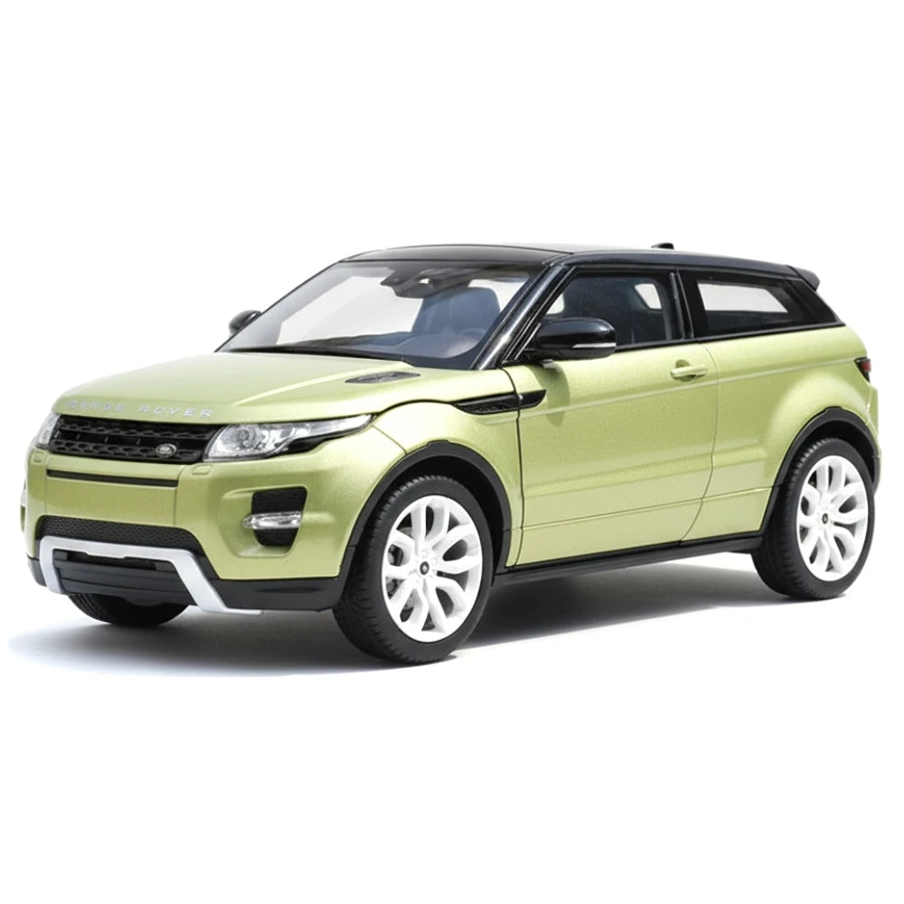 [Welly] 1:24 Land Rover 2011 Range Rover Evoque verde modellino di auto Die-Cast
